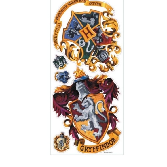 Harry Potter Crest Peel & Stick Giant Wall Decals Movie Decor Stickers - Picture 5 of 5